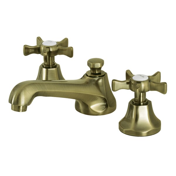Kingston Brass KS4463NX Widespread Bathroom Faucet with Brass Pop-Up, Antique Brass KS4463NX - main